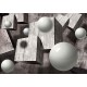 Fototapet 3d, design abstract monocrom, geometrie