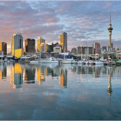 Apusul in Auckland - fotoapet vlies