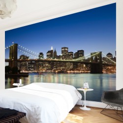 Brooklyn Bridge in New York - fototapet vlies