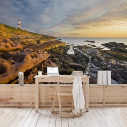 Far si apus la mare - fototapet vlies