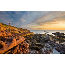 Far si apus la mare - fototapet vlies