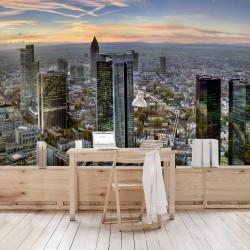 Frankfurt in linia cerului “Main-hattan”! - fototapet vlies