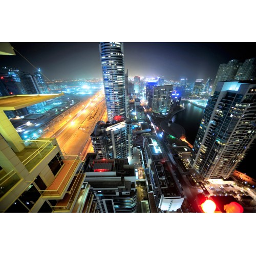 Luminitele din Dubai - fototapet vlies