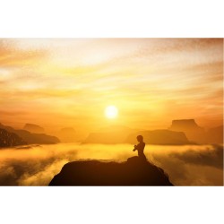 Meditatie yoga - fototapet vlies