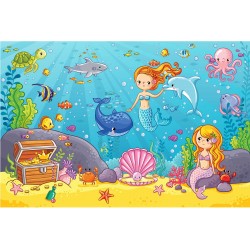 Micuta sirena - fototapet copii vlies