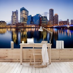 Noapte buna, Boston! - fototapet vlies
