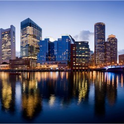 Noapte buna, Boston! - fototapet vlies