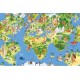 Harta lumii pentru copii - fototapet vlies