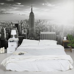Manhattan in nuante de gri - fototapet vlies
