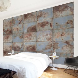 Metal Industrial Shabby - fototapet vlies