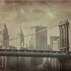 New York in stil vintage - fototapet vlies