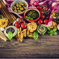 Fototapet bucătărie pasta italiana