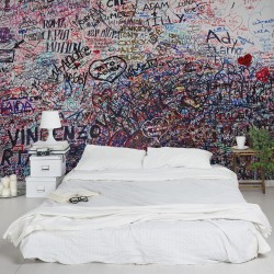 Romeo & Julieta in Graffiti - fototapet vlies