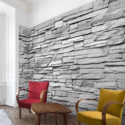 Zidul gri “Ashlar” - fototapet vlies