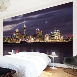 Auckland in noapte - fototapet vlies