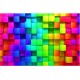 Fototapet cuburi 3D vibrante