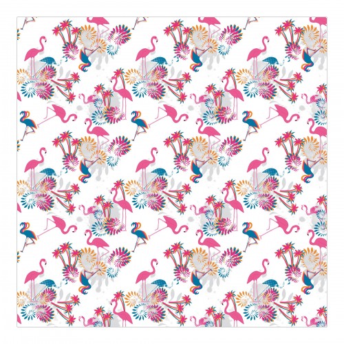 Dansul pasarilor flamingo - fototapet vlies