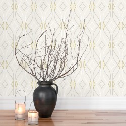 Decor valuri bej - fototapet vlies