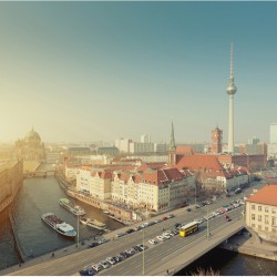Dimineata in Berlin - fototapet vlies
