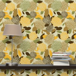 Flori vintage - fototapet vlies