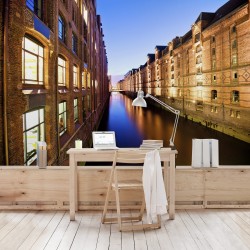 Hamburg Speicherstadt - fototapet vlies
