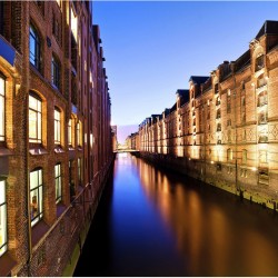 Hamburg Speicherstadt - fototapet vlies