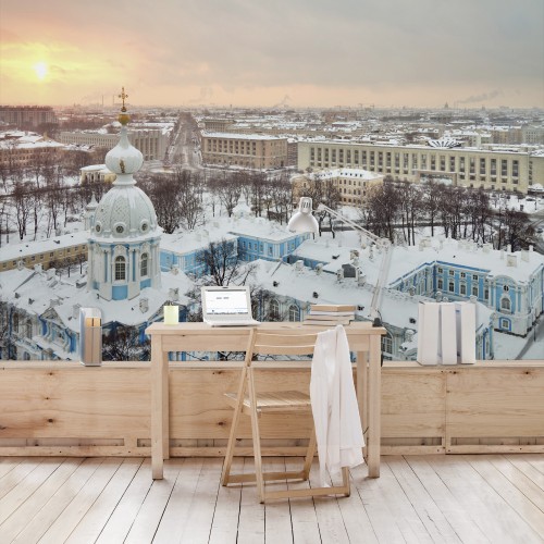 Iarna in St. Petersburg - fototapet vlies