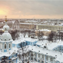 Iarna in St. Petersburg - fototapet vlies