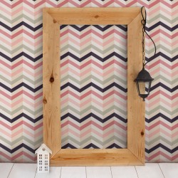 Fototapet 3D cu linii in zig zag