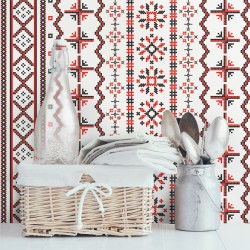 Motiv popular romanesc - fototapet vlies