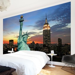 Noaptea in New York - fototapet vlies