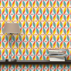 Ornament ADN retro - fototapet vlies