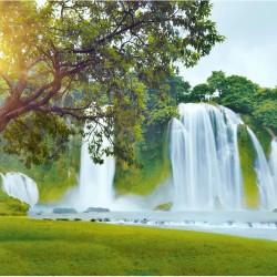 Fototapet paradisul cascadei pe Pământ