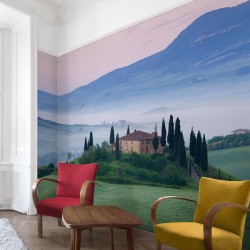 Rasarit in Toscana - fototapet vlies