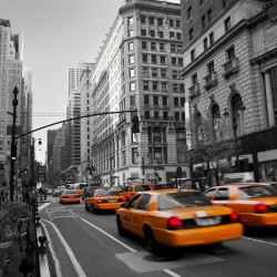 Taxi in New York, New York! - fototapet vlies