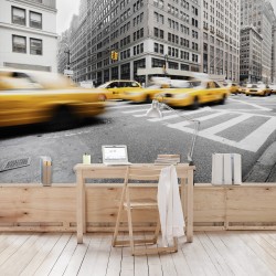 Taxi-ul galben din New York - fototapet vlies
