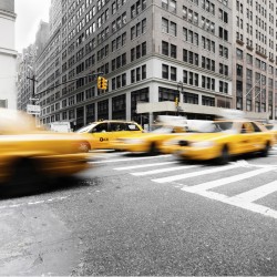 Taxi-ul galben din New York - fototapet vlies