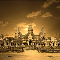 Templu in stil vintage - fototapet vlies