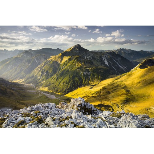 Vaile si muntii Alpilor - fototapet vlies