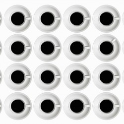 Ceşti de cafea - fototapet bucătărie