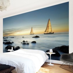 Nave plutitoare în ocean - fototapet vlies