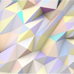 Fototapet triunghiuri geometrice pastelate în 3D